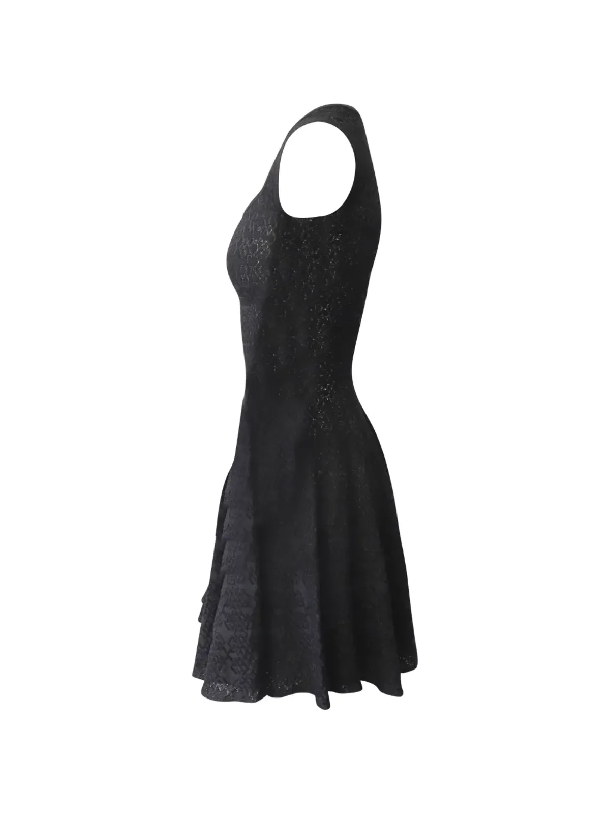 Alaïa Pre-Owned テクスチャードフレアドレス - 画像3