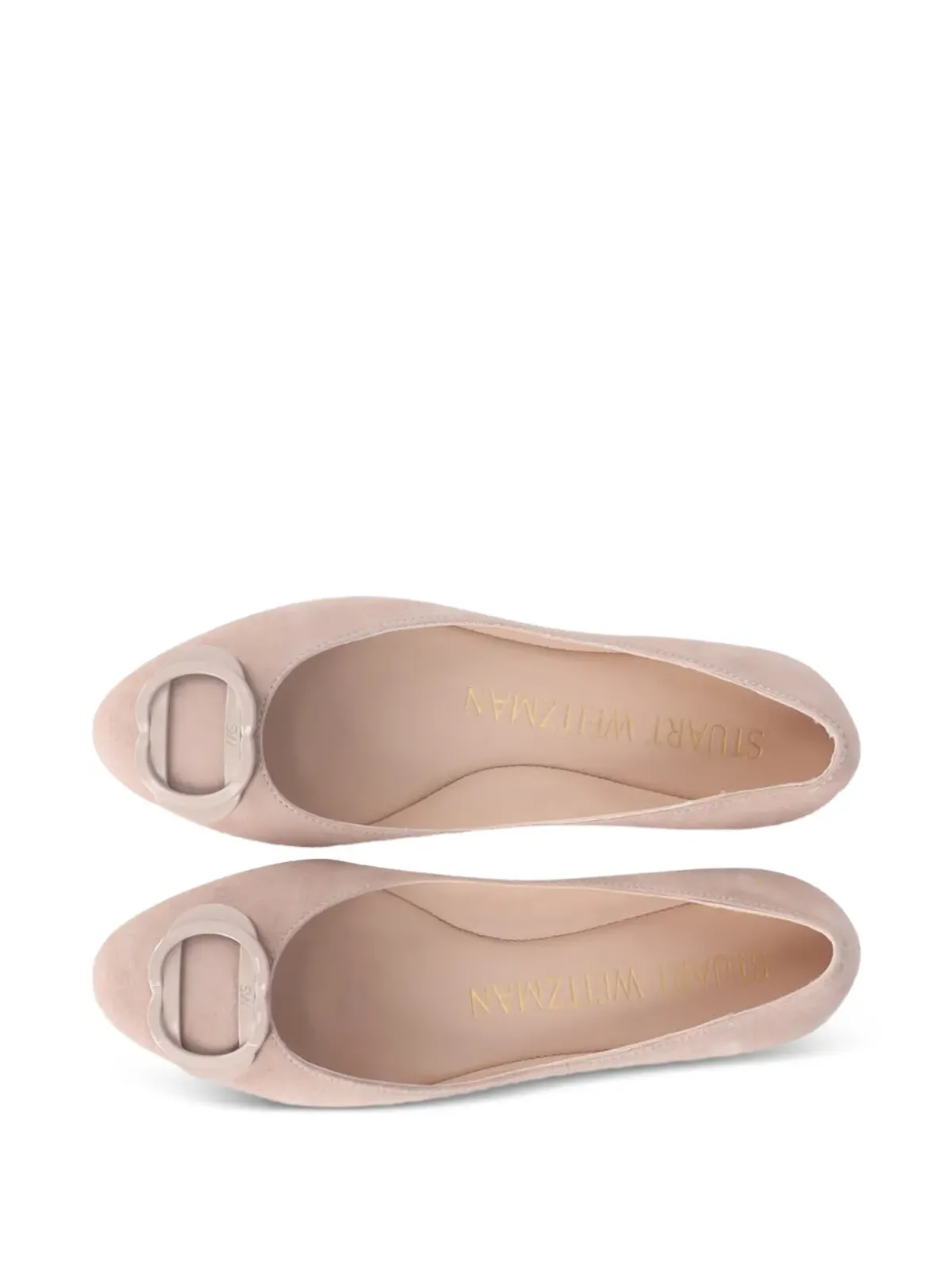 Stuart Weitzman バレエバックル付きバレエフラット - 画像5
