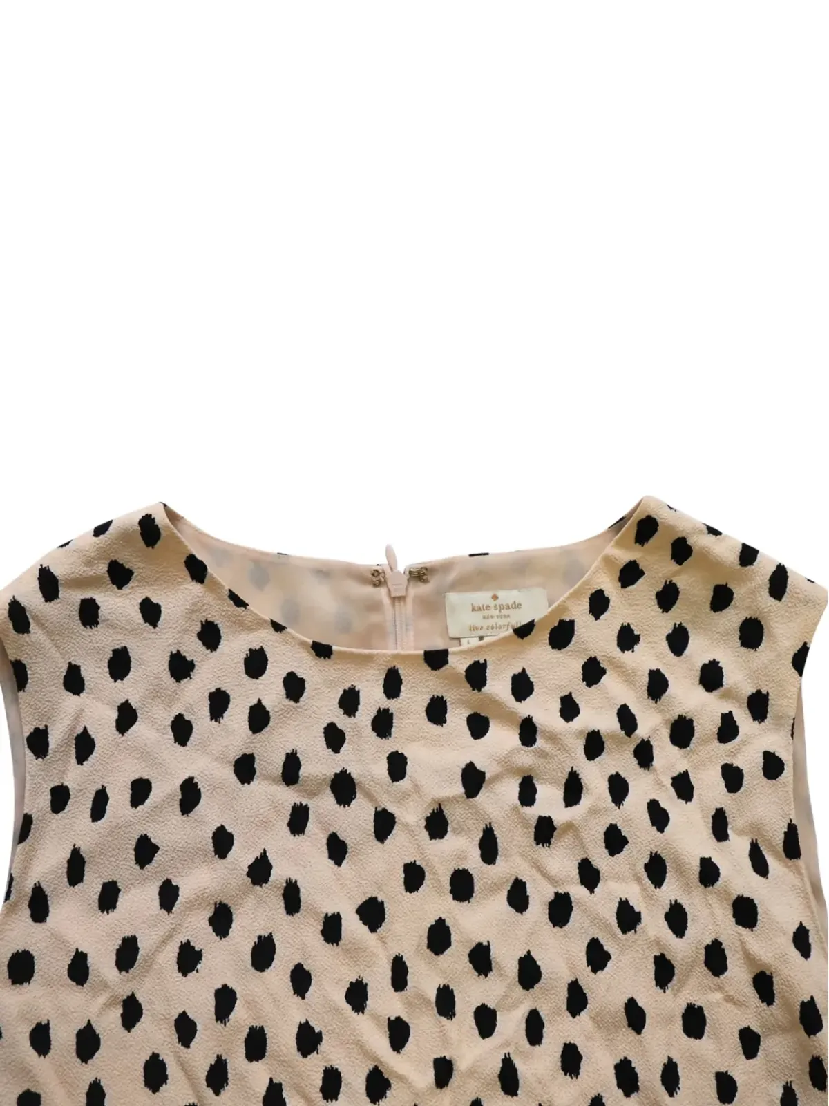 Kate Spade ドット柄ノースリーブトップ - 画像4