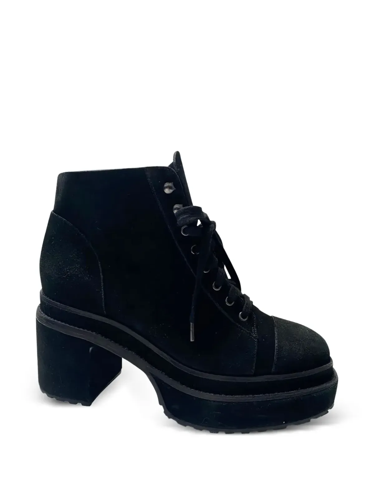 Cult Gaia lace-up platform ankle boots - Black - 画像1