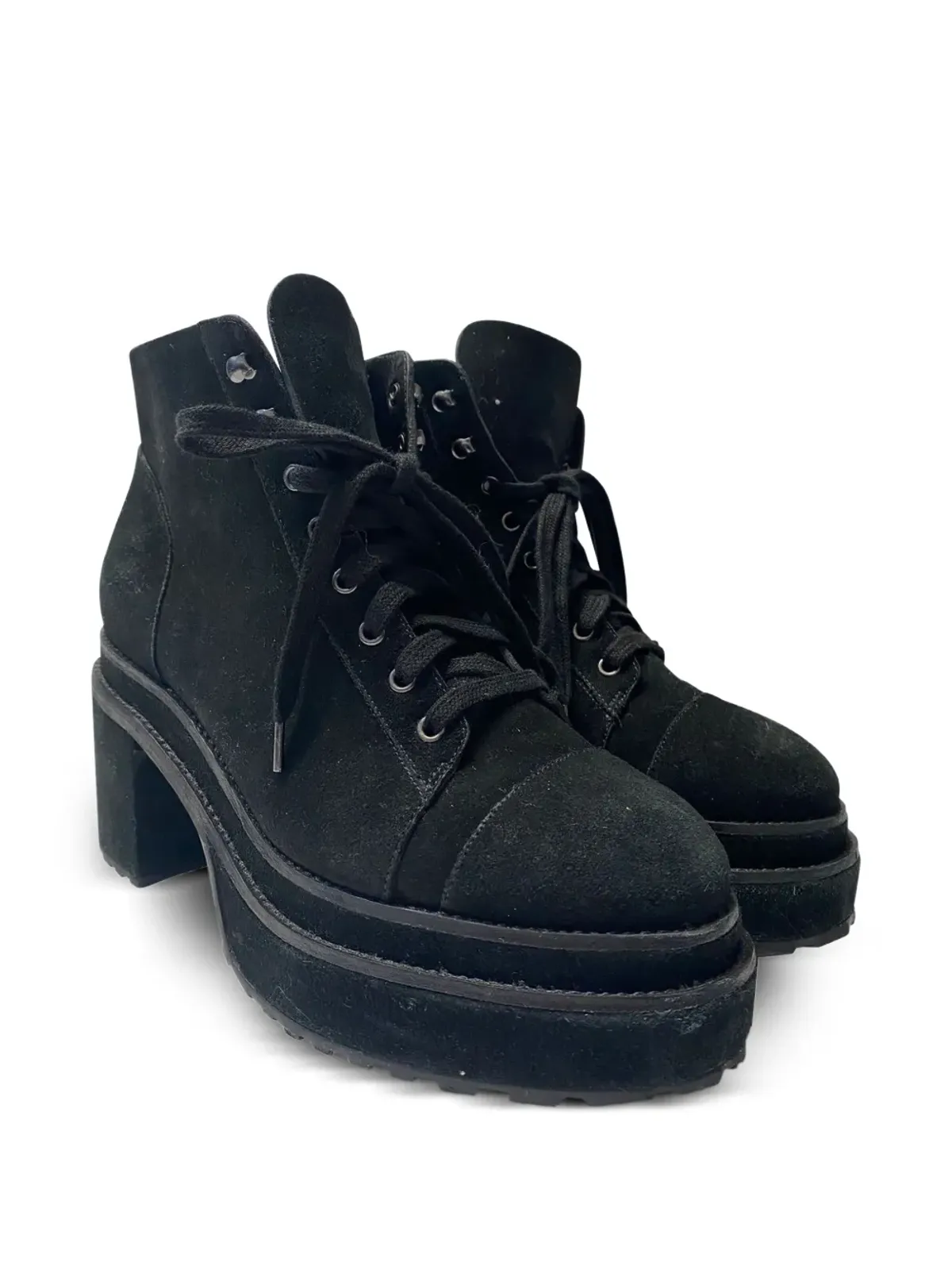 Cult Gaia lace-up platform ankle boots - Black - 画像2