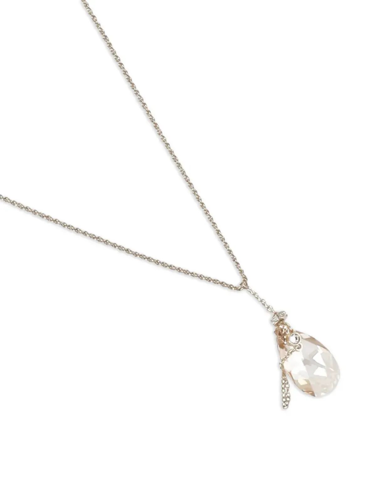 Swarovski Vintage ティアドロップクリスタルネックレス - 画像2