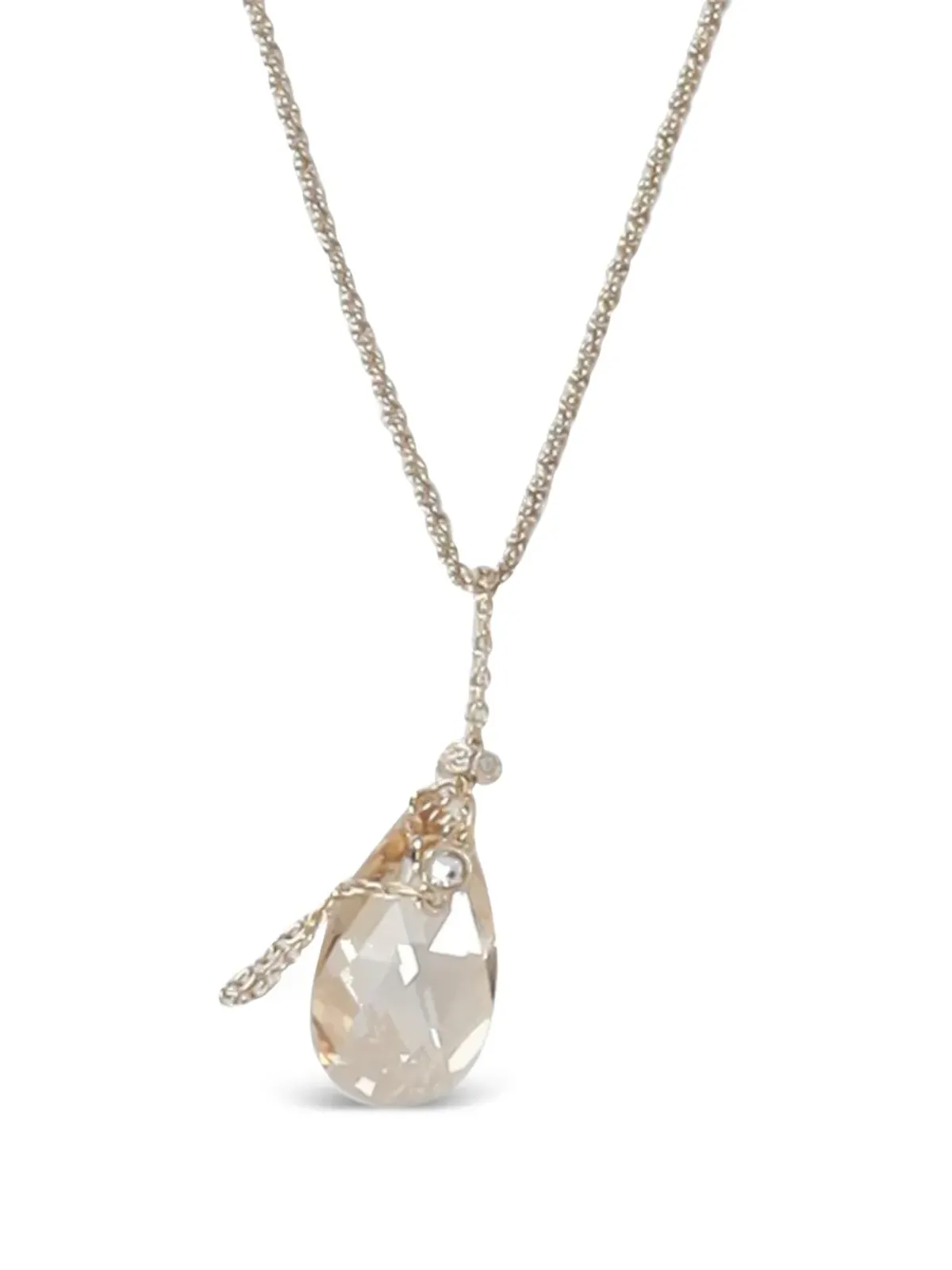 Swarovski Vintage ティアドロップクリスタルネックレス - 画像3