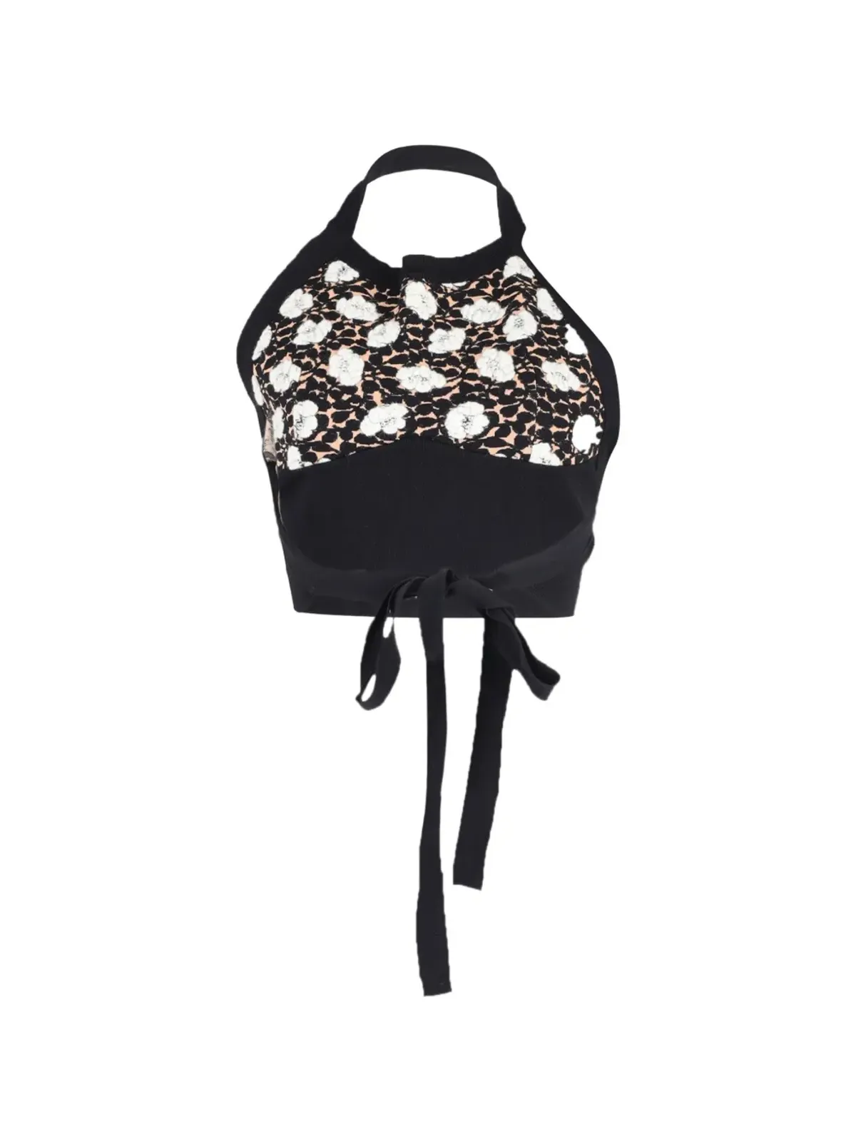 Marni Pre-Owned ホルターネック花柄クロップトップ - 画像2