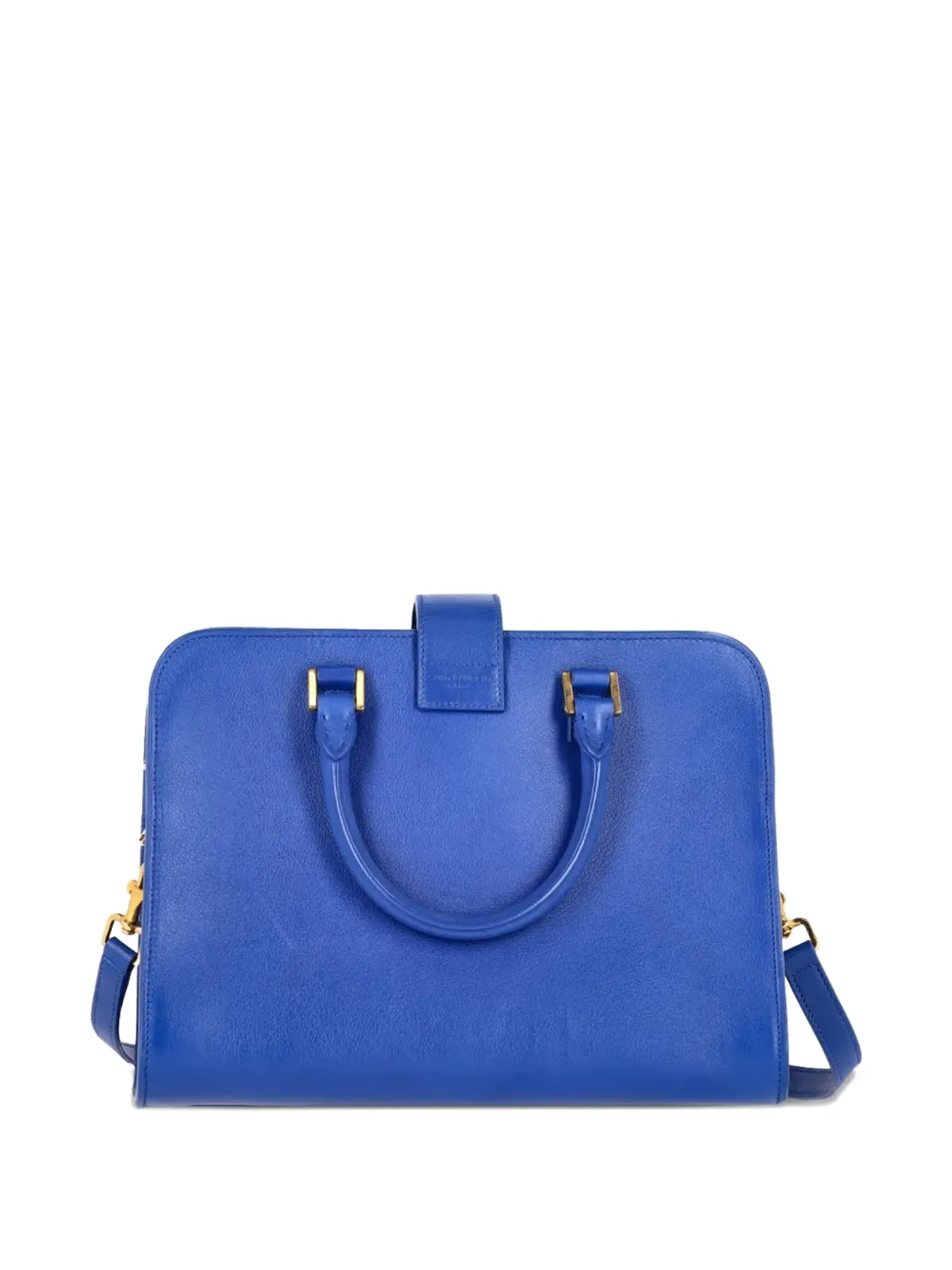 Saint Laurent Pre-Owned baby Cabas monogram leather tote bag - Blue - 画像2