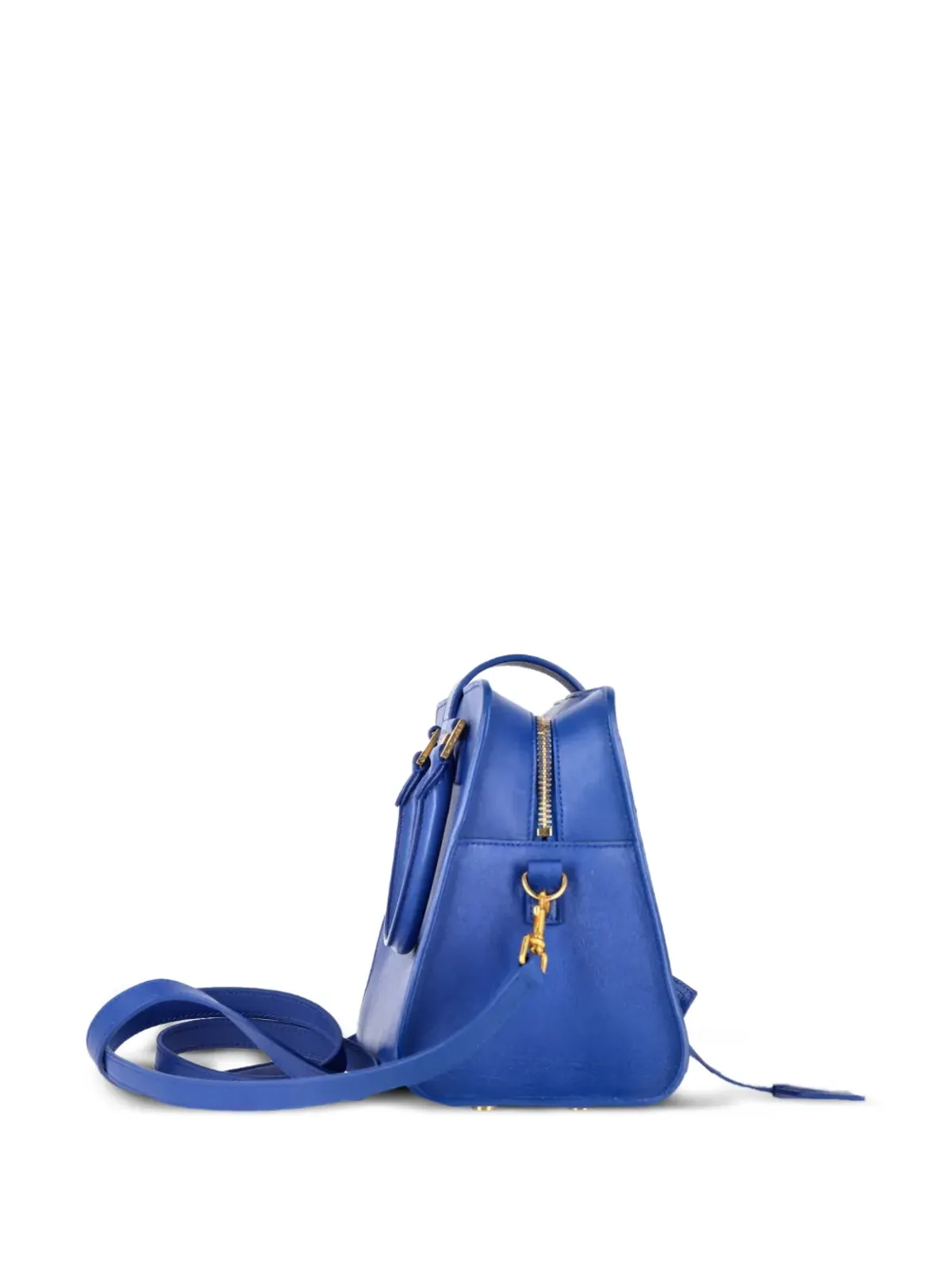 Saint Laurent Pre-Owned baby Cabas monogram leather tote bag - Blue - 画像3