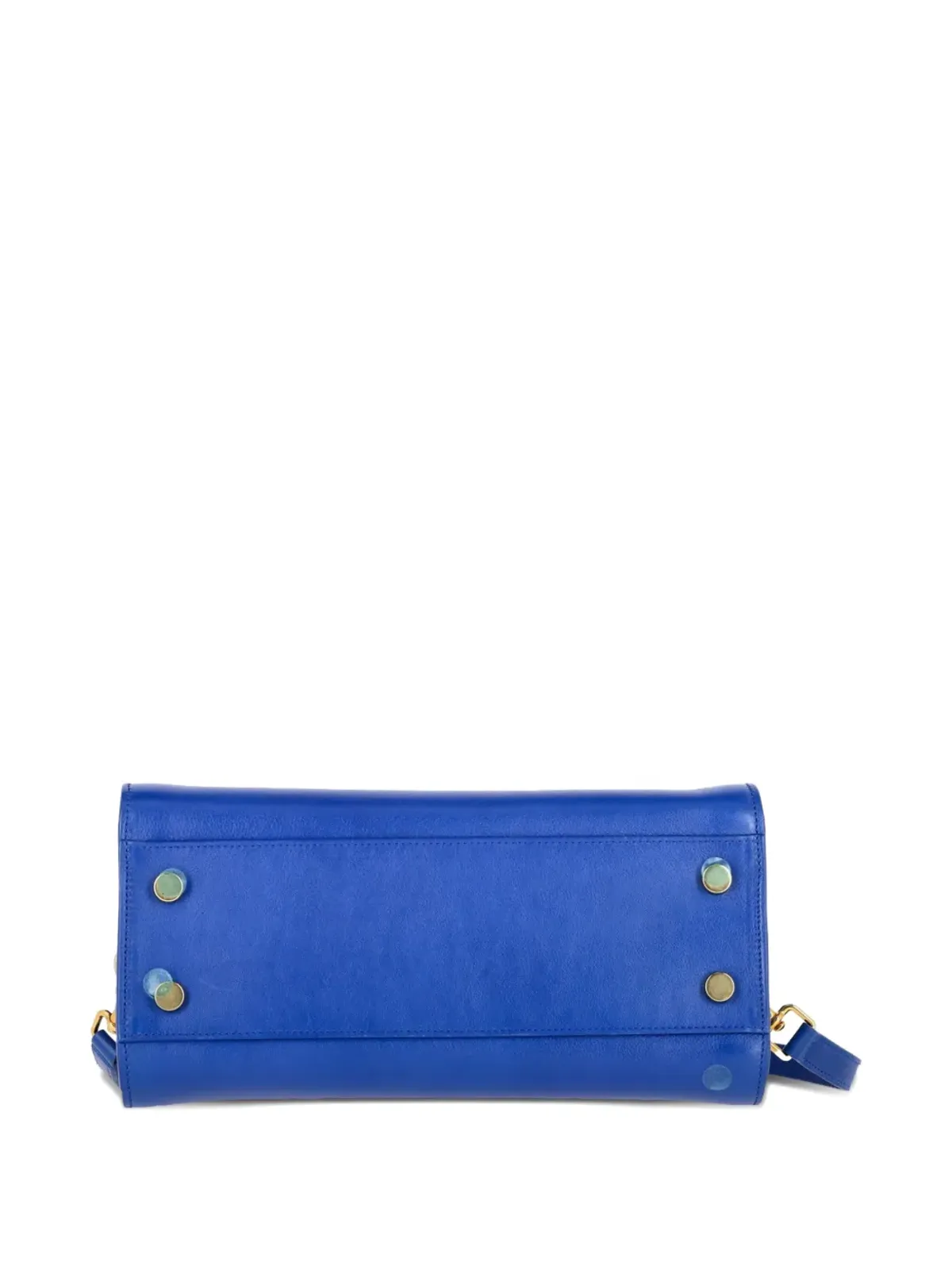 Saint Laurent Pre-Owned baby Cabas monogram leather tote bag - Blue - 画像4