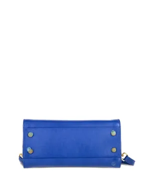 Saint Laurent Pre-Owned baby Cabas monogram leather tote bag - Blue - サムネイル4