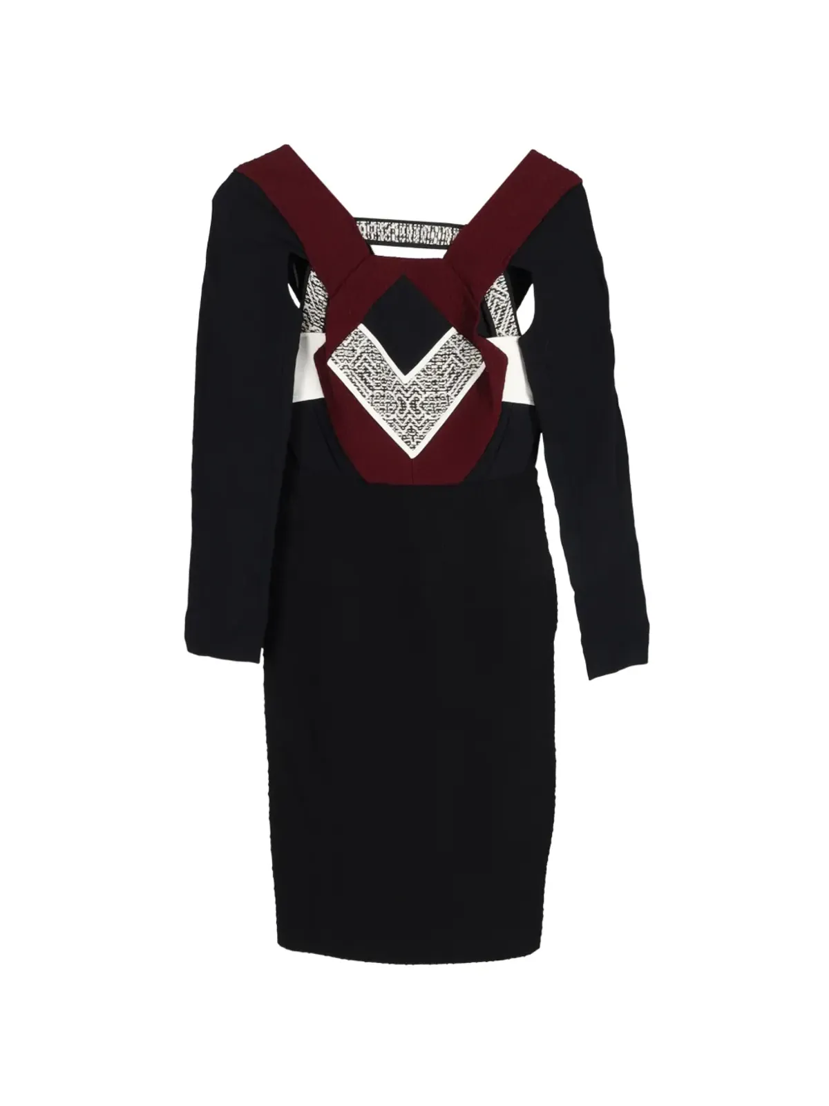Roland Mouret 長袖ミニドレス - ブラック - 画像1