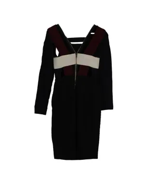 Roland Mouret 長袖ミニドレス - ブラック - サムネイル2