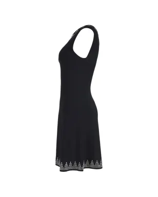 Alaïa Pre-Owned エンベリッシュド ノースリーブ ミニドレス - サムネイル3