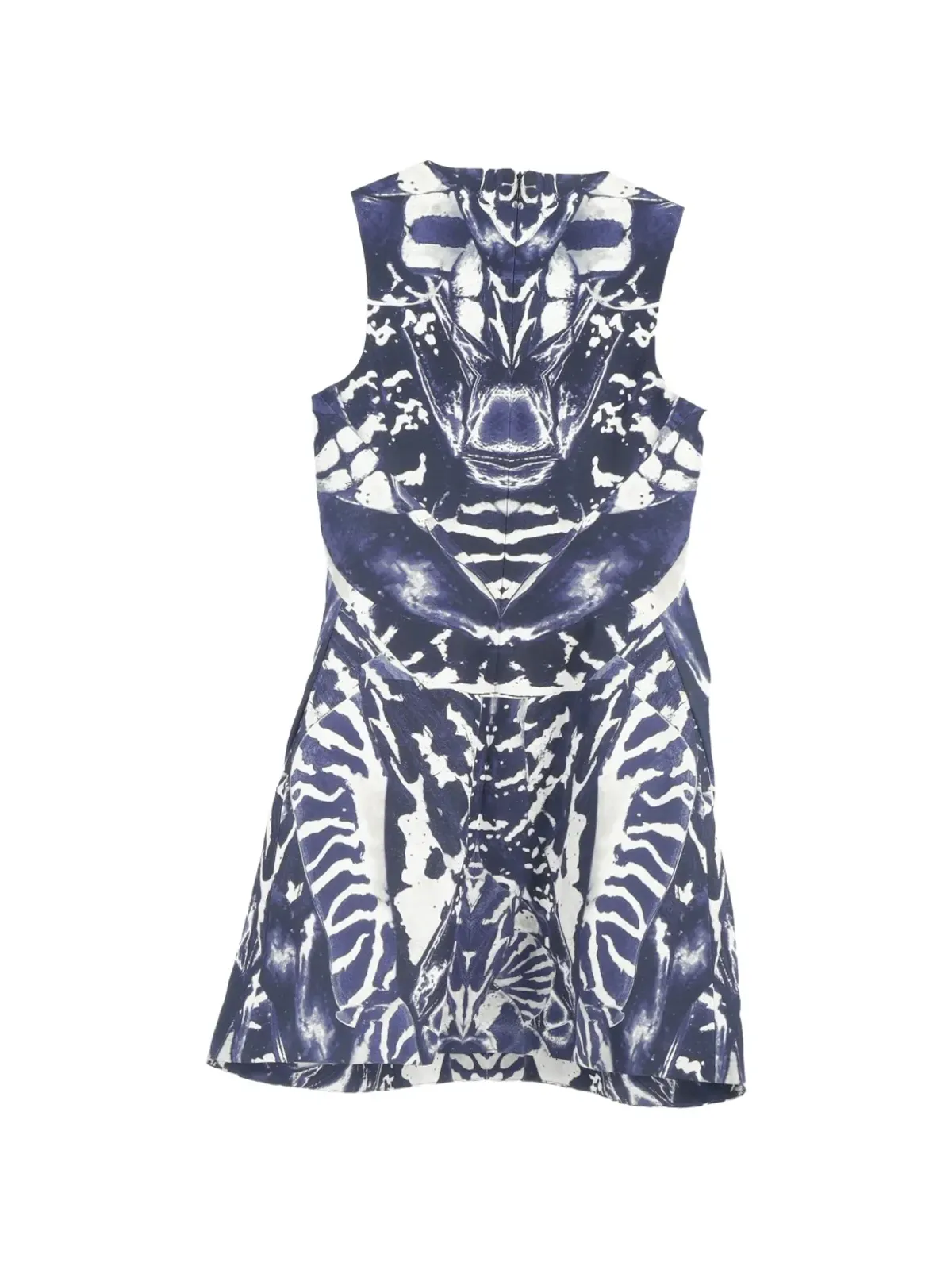 Alexander McQueen ビンテージ プリント柄ノースリーブミニドレス - 画像2
