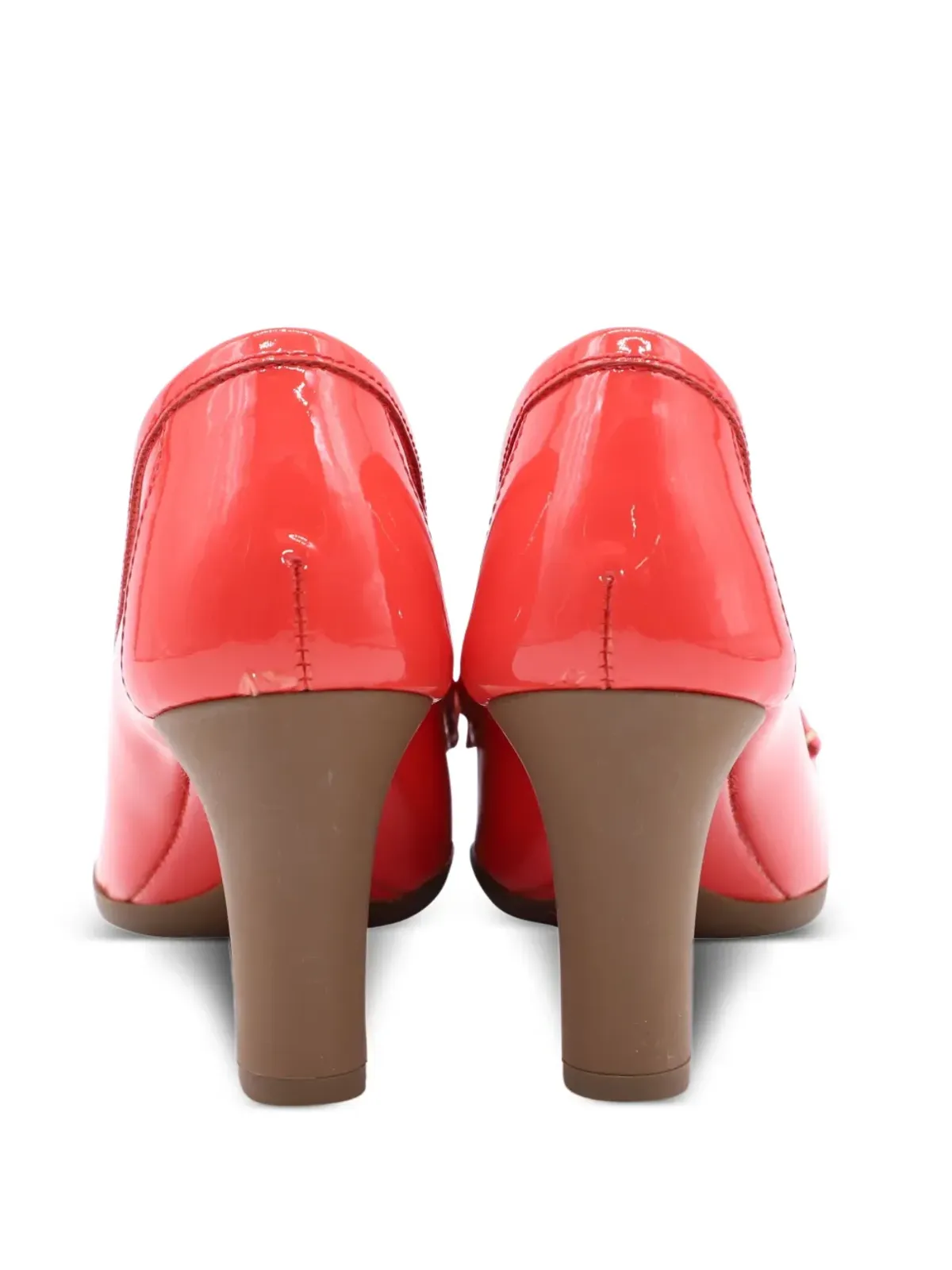 Ferragamo ビンテージ ローファースタイルヒール - レッド - 画像3
