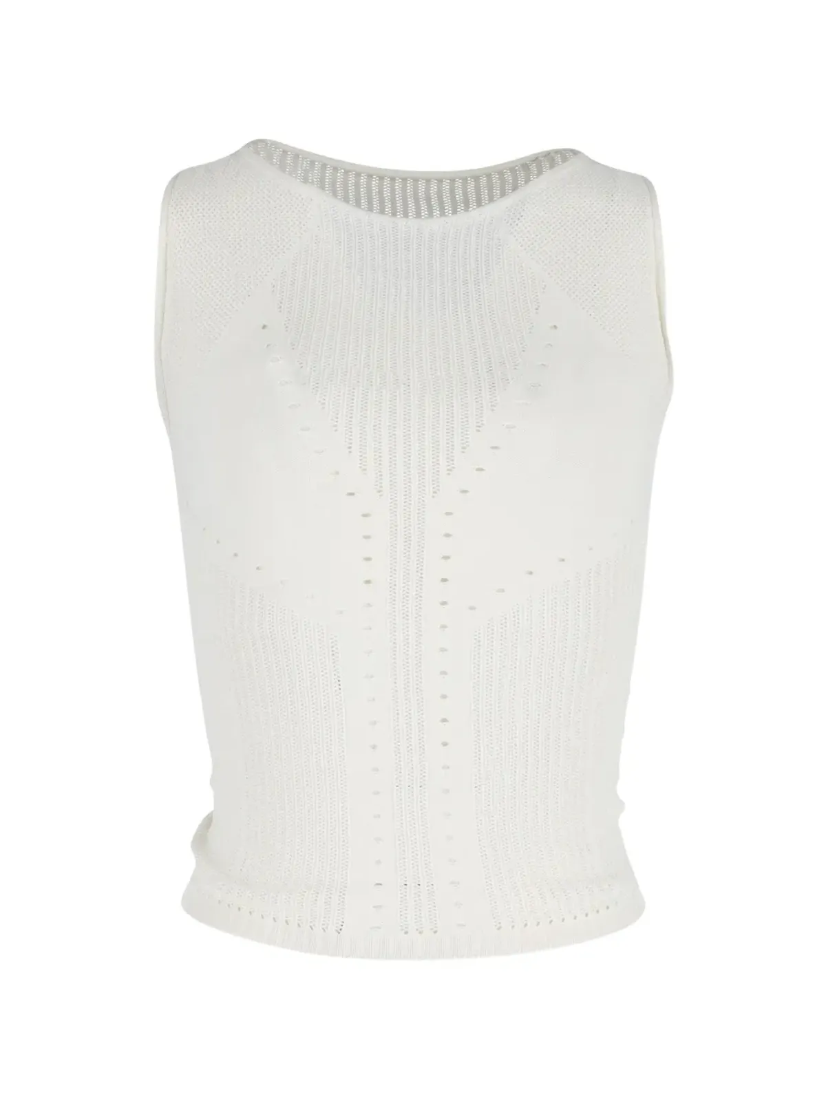 Alberta Ferretti Vintage パンチングノースリーブトップ - 画像1