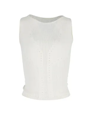 Alberta Ferretti Vintage パンチングノースリーブトップ - サムネイル1