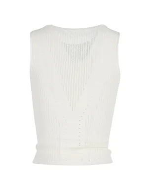 Alberta Ferretti Vintage パンチングノースリーブトップ - サムネイル2