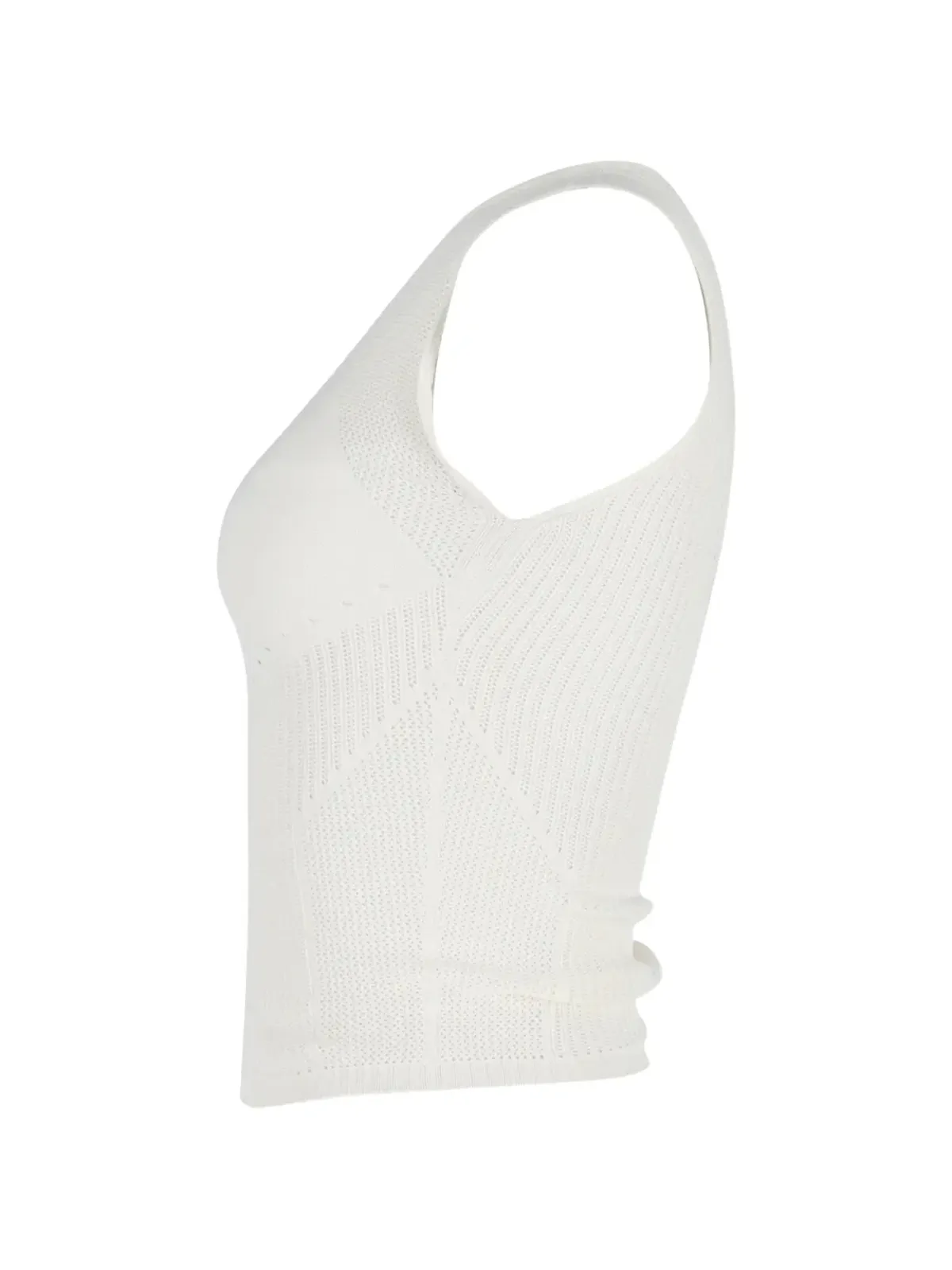 Alberta Ferretti Vintage パンチングノースリーブトップ - 画像3