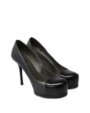 Saint Laurent Pre-Owned キャップトゥ・プラットフォームパンプス - サムネイル2
