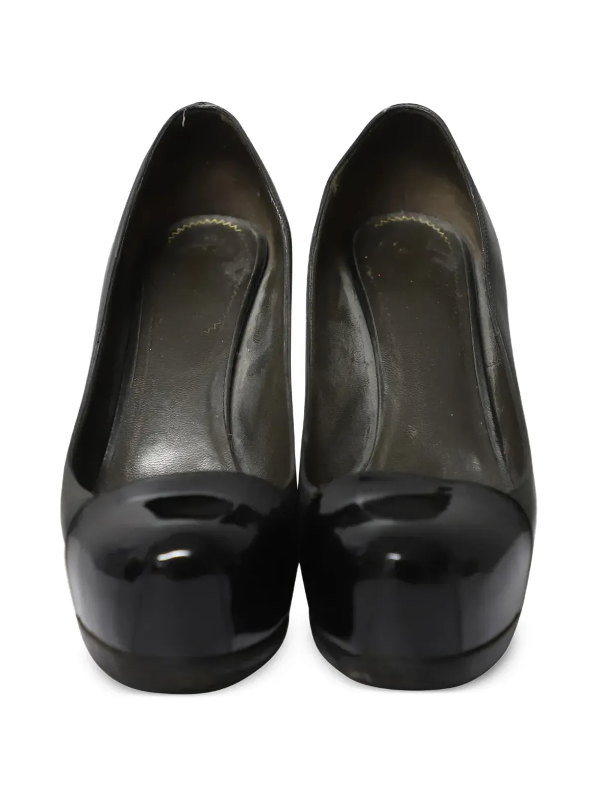 Saint Laurent Pre-Owned キャップトゥ・プラットフォームパンプス - 画像4