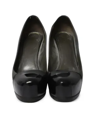 Saint Laurent Pre-Owned キャップトゥ・プラットフォームパンプス - サムネイル4
