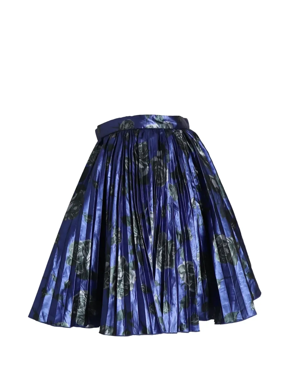 Red Valentino Vintage プリーツ花柄スカート - ブルー - 画像3