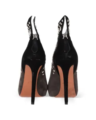 Alaïa Pre-Owned Winged stud-embellishment ankle boots - Grey - サムネイル3