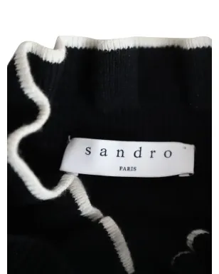SANDRO フリルネック付きリブニットセーター - サムネイル4