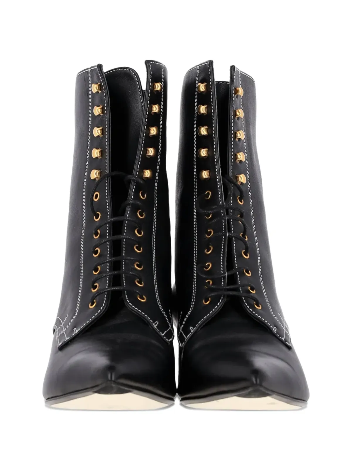 Loewe Pre-Owned レースアップ アンクルブーツ ブラック - 画像5