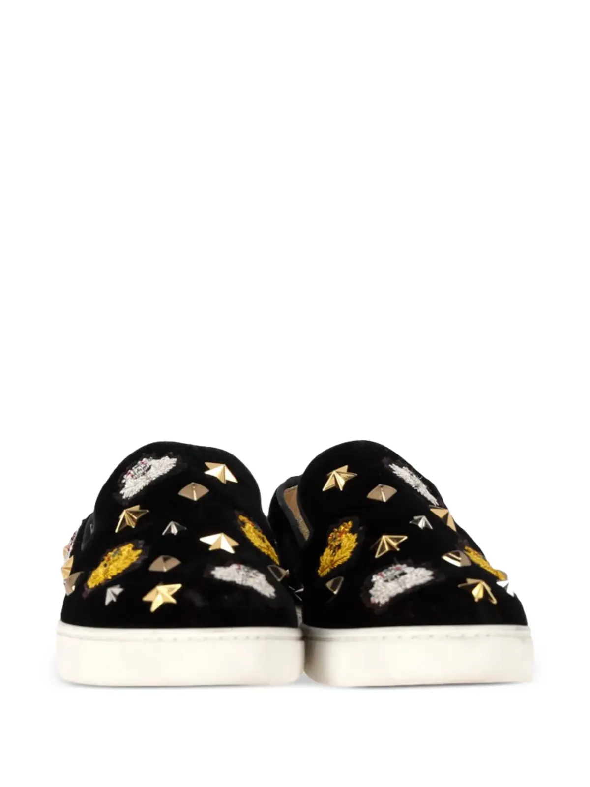 Christian Louboutin Pre-Owned Mister Academy embellished sneakers - Black - 画像3