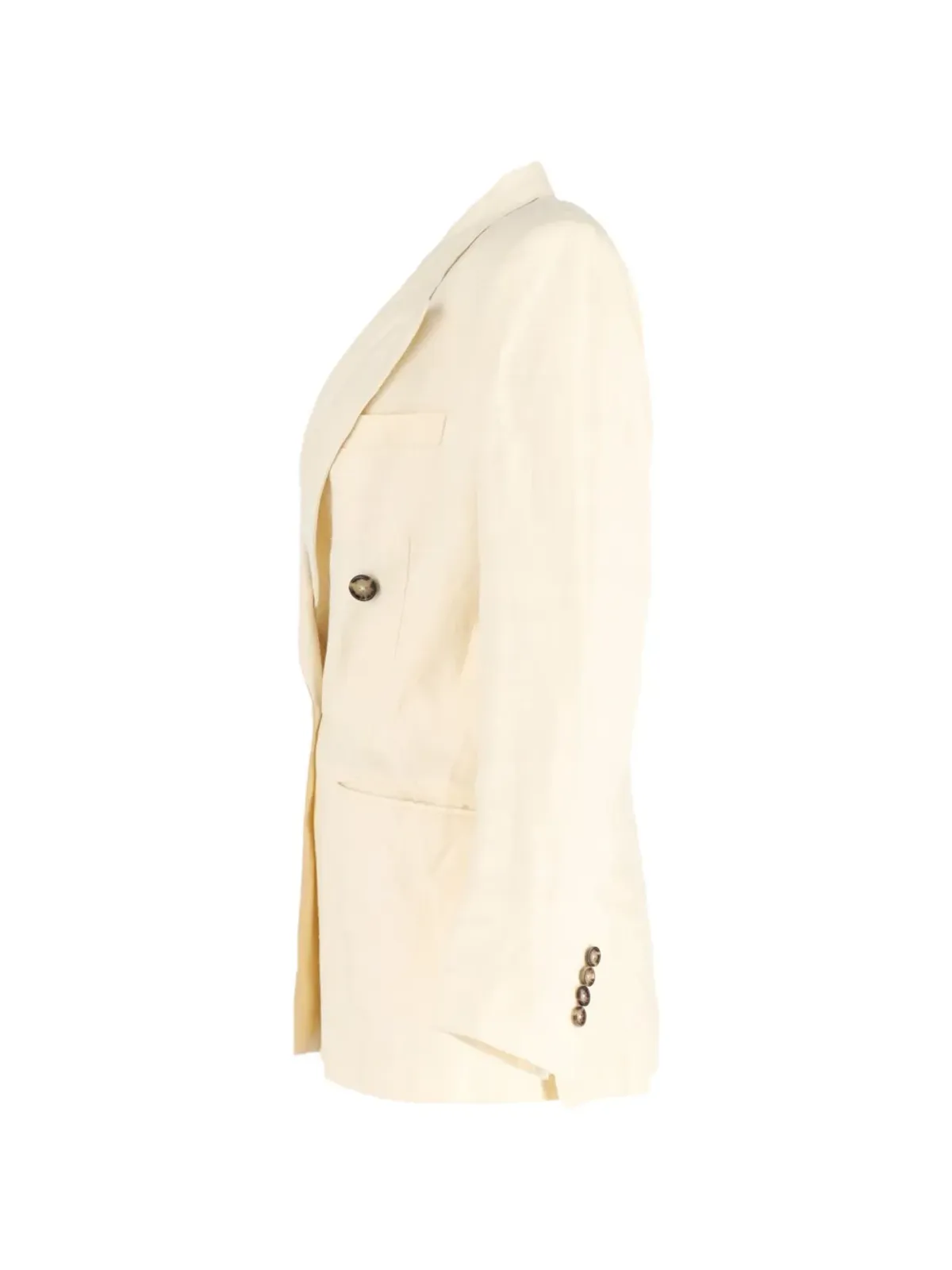 Loro Piana Pre-Owned ダブルブレストリネンブレザー - 画像3