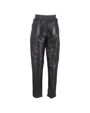 Alberta Ferretti Vintage ベルト付きレザーパンツ ブラック - サムネイル2