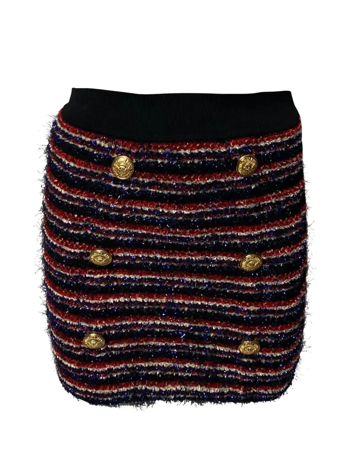 Balmain Pre-Owned ペンシルタータン スカート - 画像1