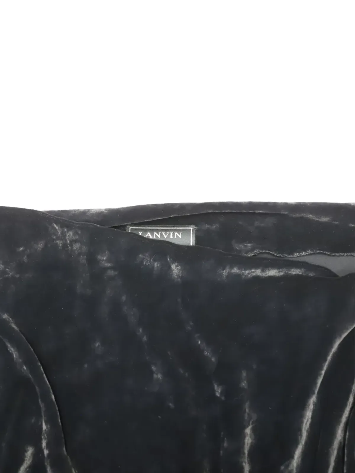 Lanvin Pre-Owned ドレープベルベットドレス - 画像4