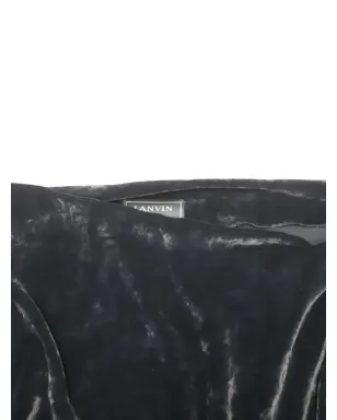 Lanvin Pre-Owned ドレープベルベットドレス - サムネイル4