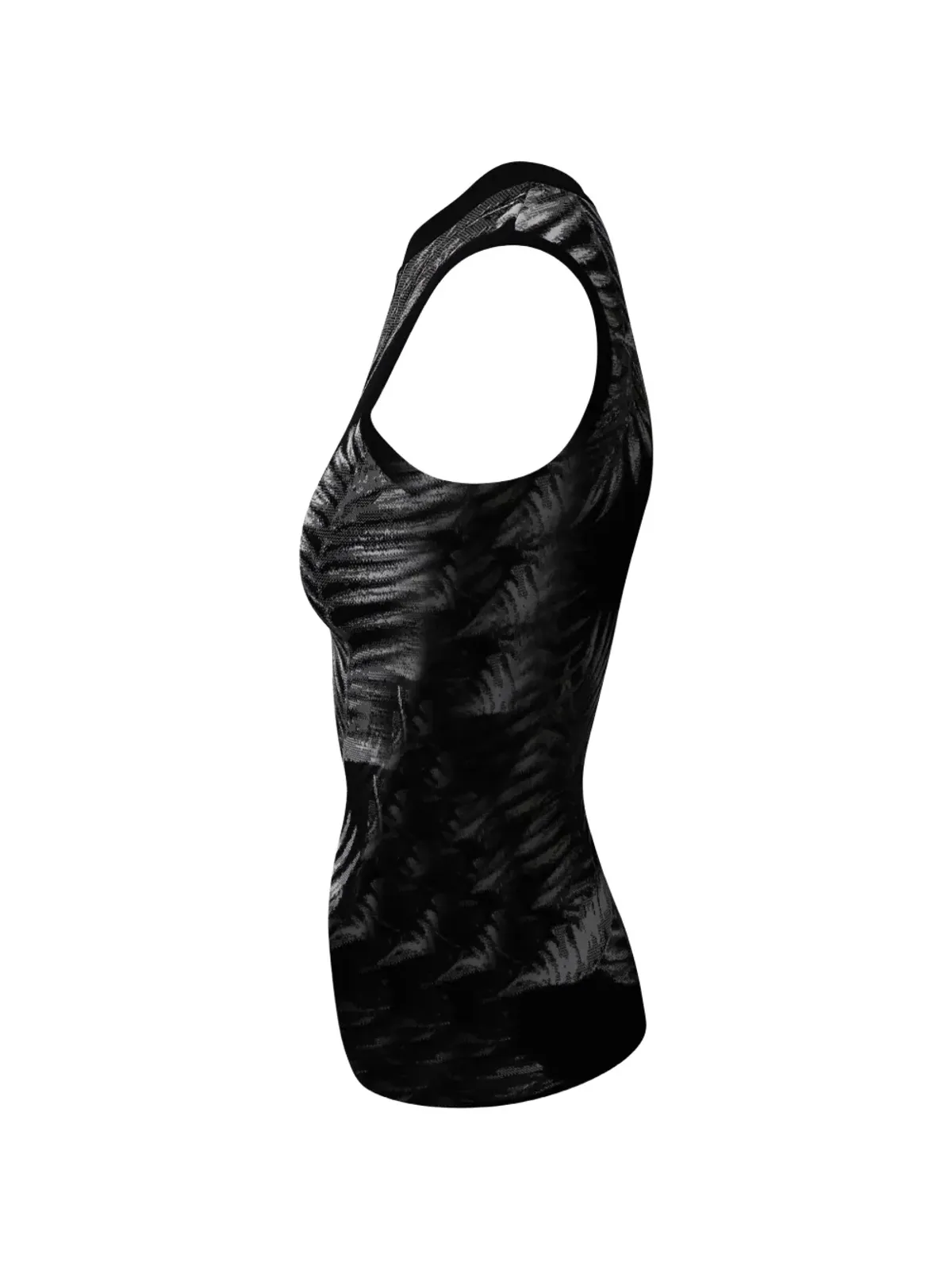 Alexander Wang ビンテージ ハワイアンプリント ノースリーブトップ - ブラック - 画像3