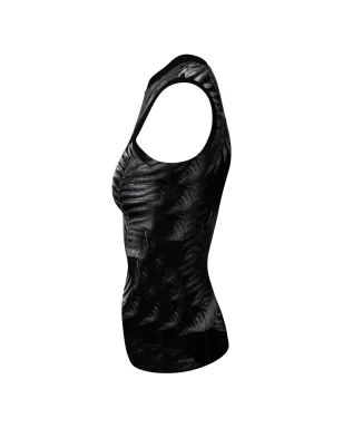 Alexander Wang ビンテージ ハワイアンプリント ノースリーブトップ - ブラック - サムネイル3
