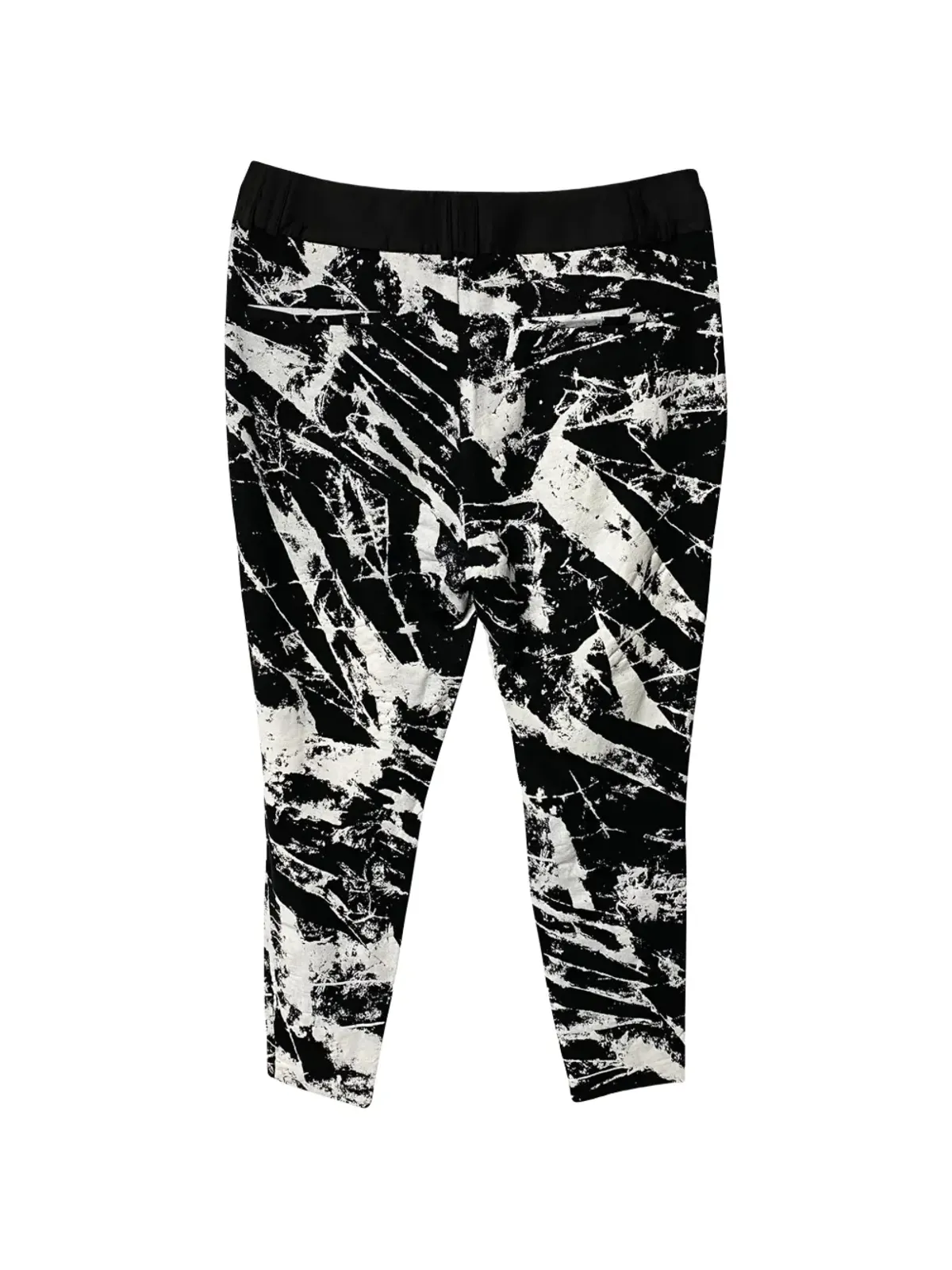 Helmut Lang Pre-Owned マーブルプリントパンツ - 画像2