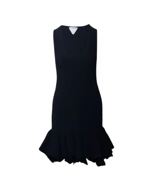 Bottega Veneta Pre-Owned fluted dress - Black - サムネイル1