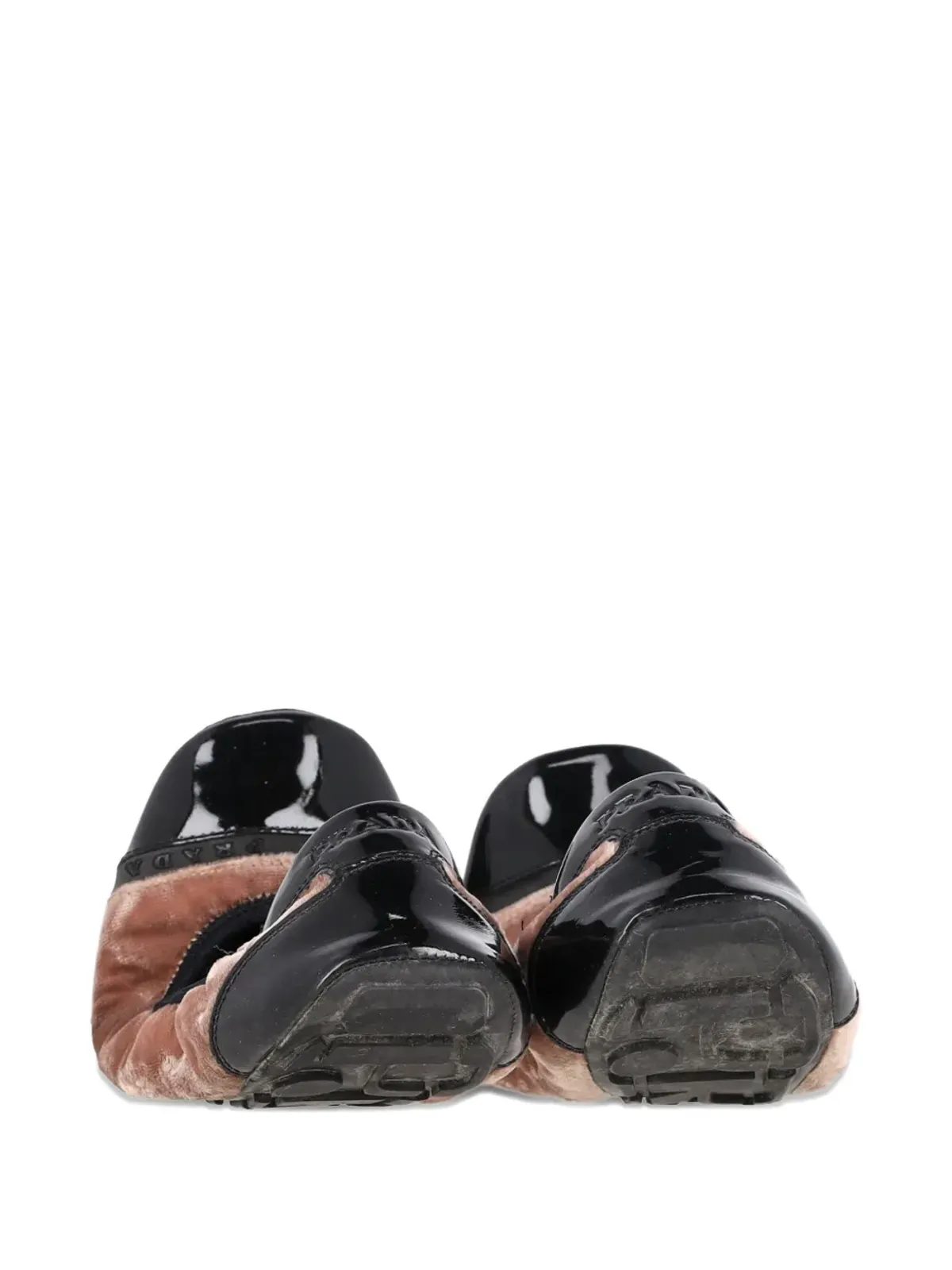 Prada Pre-Owned キャップトゥ・バレエフラット - 画像3