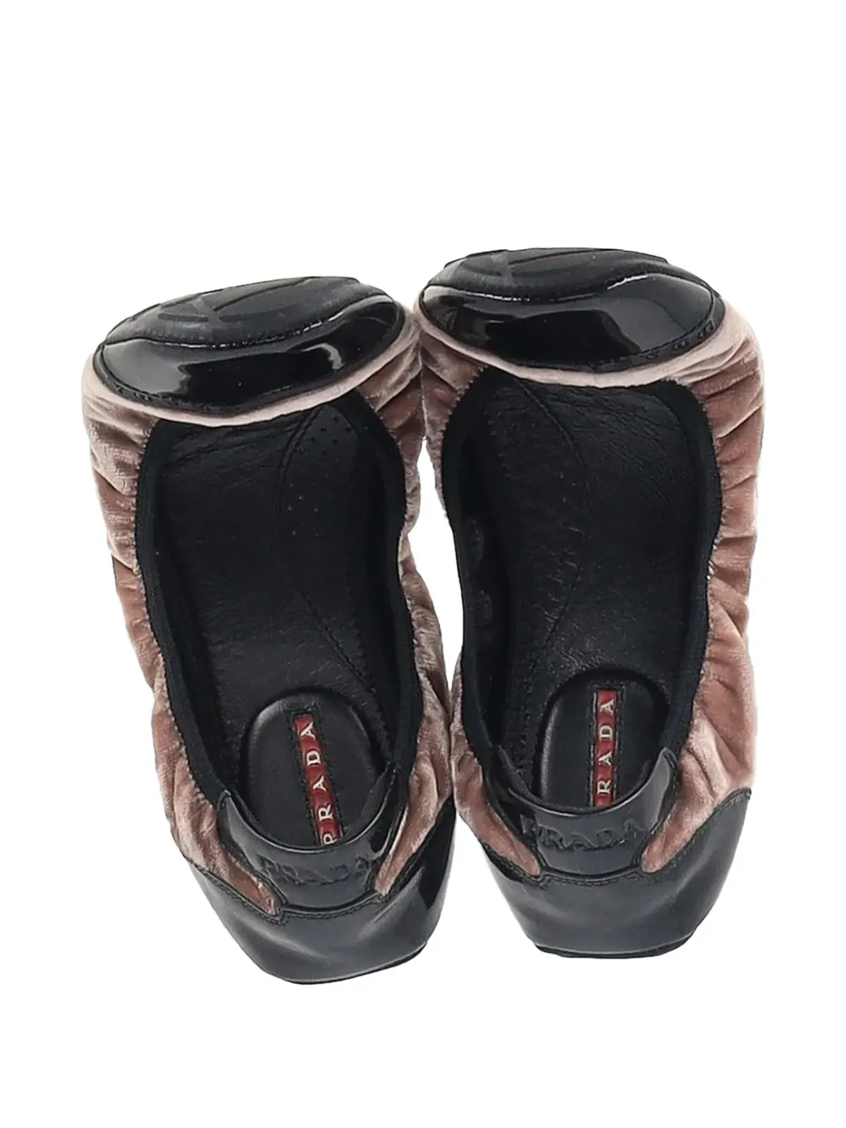 Prada Pre-Owned キャップトゥ・バレエフラット - 画像4