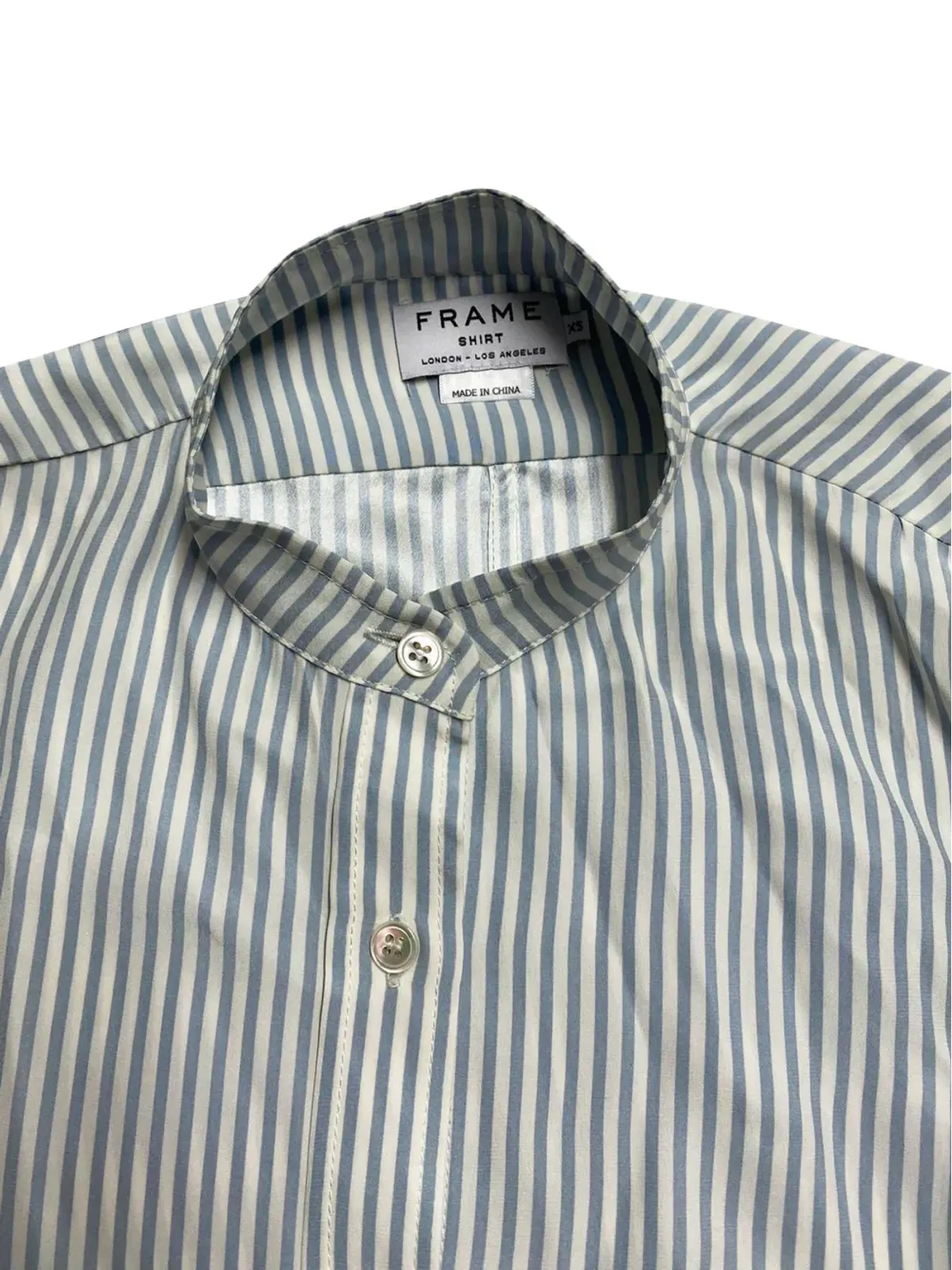 FRAME striped-pattern shirt - White - 画像3