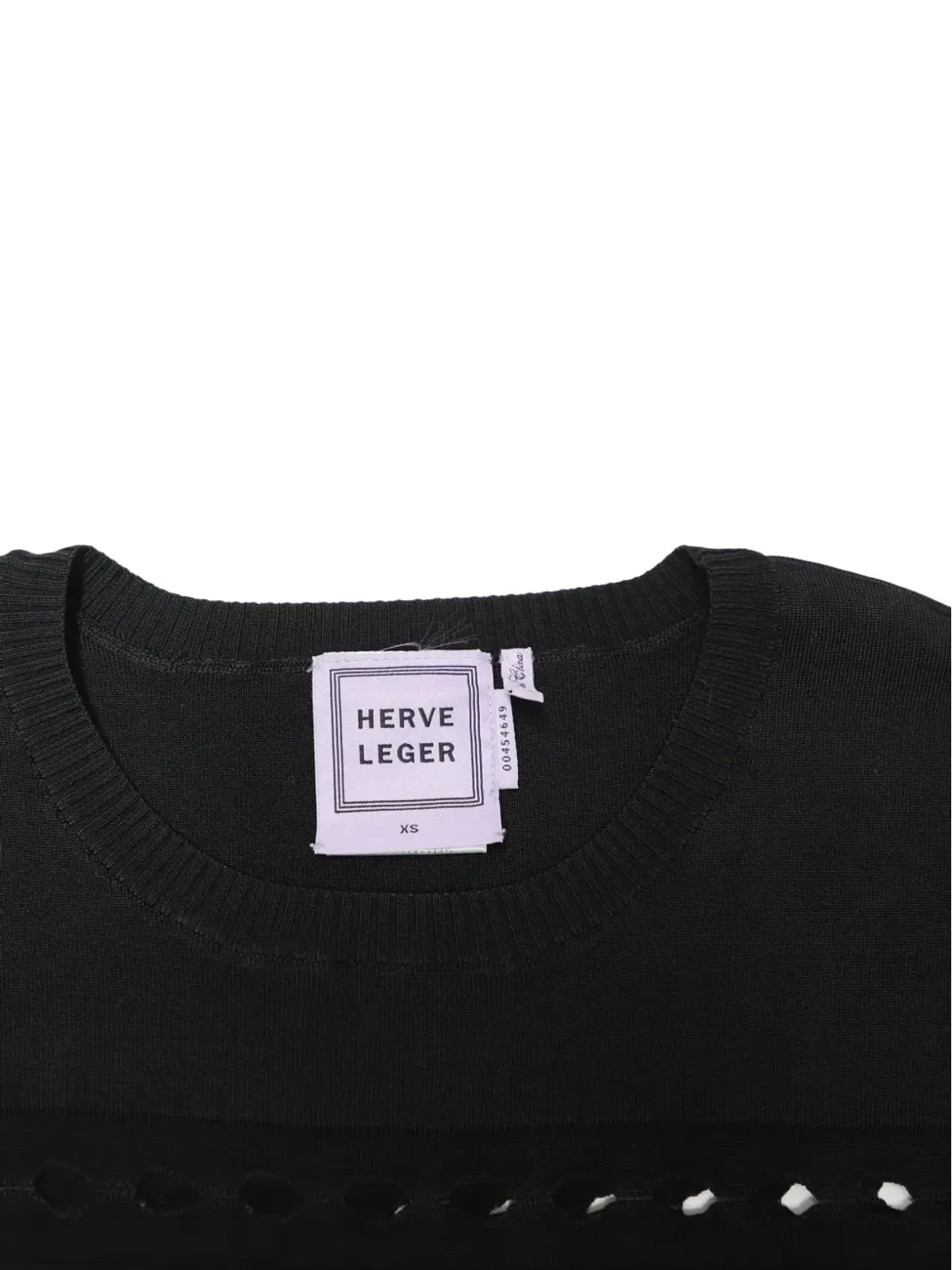 Herve Leger カットアウトディテールセーター - Black - 画像5