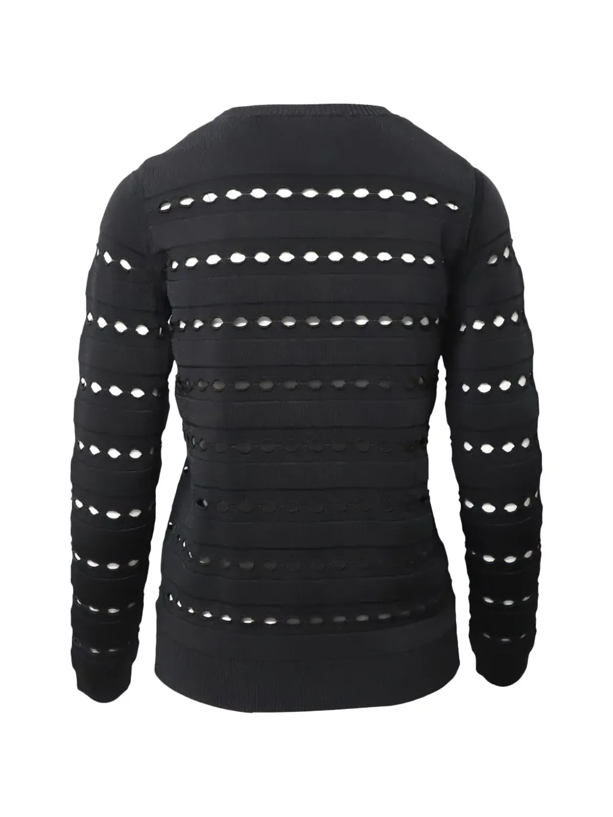 Herve Leger カットアウトディテールセーター - Black - 画像2