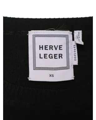 Herve Leger カットアウトディテールセーター - Black - サムネイル3