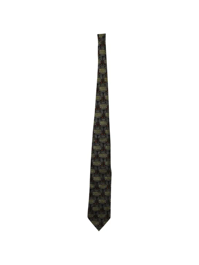 Ermenegildo Zegna Vintage Ermenegildo Zegna Vintage プリントシルクタイ - グレーの商品画像