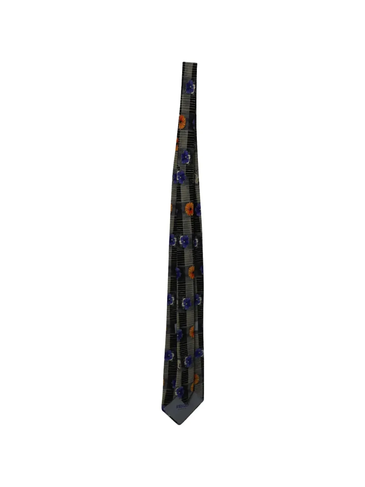 Kenzo Pre-Owned フローラルプリント シルクタイ - 画像3