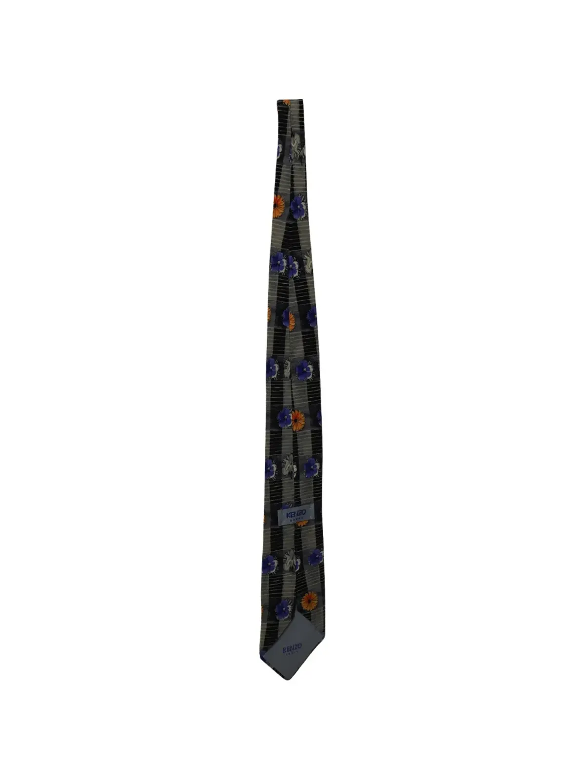 Kenzo Pre-Owned フローラルプリント シルクタイ - 画像4