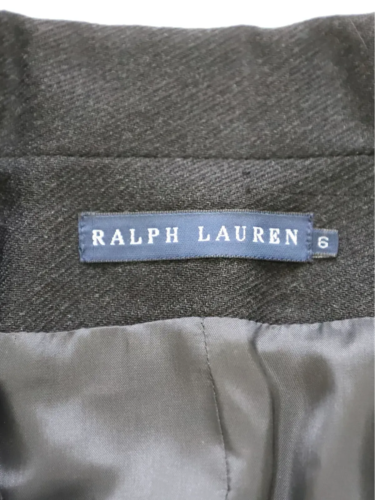 Ralph Lauren Vintage ブラックのシングルブレストブレザー - 画像5