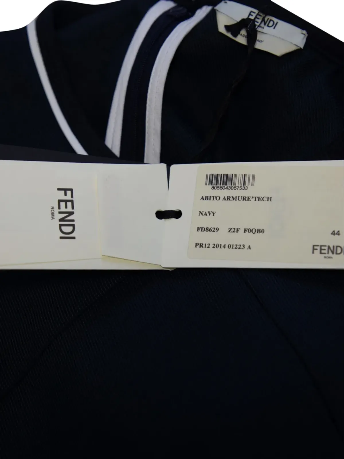 Fendi Pre-Owned ケープ付きメッシュドレス - 画像5