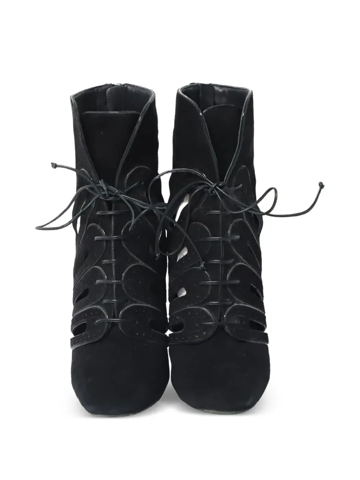 Bottega Veneta Pre-Owned カットアウト レースアップ アンクルブーツ - 画像5